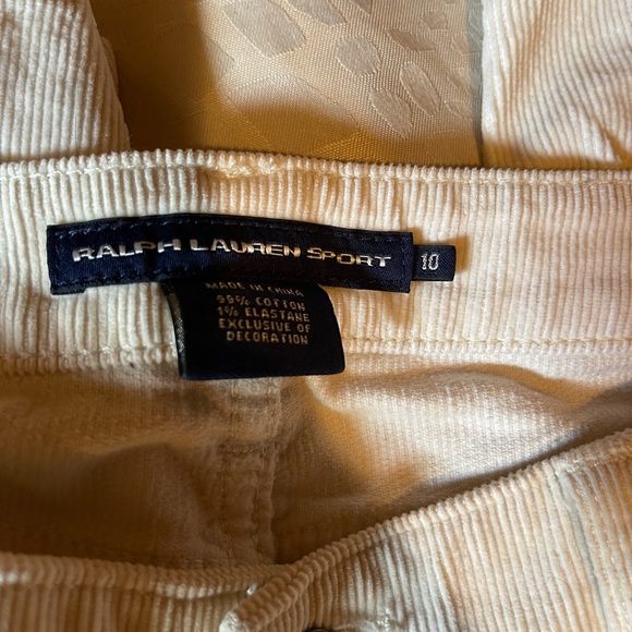 Size 10 Ralph Lauren Sport Corduroy pants - Picture 2 of 3